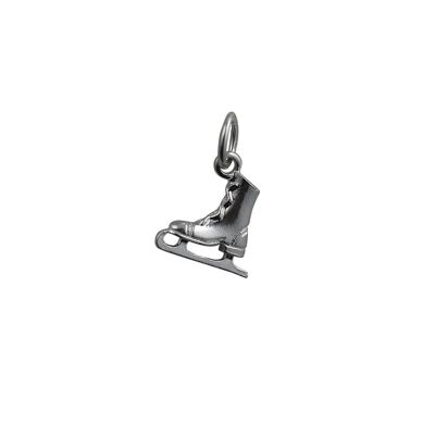 Silver 11x12mm Ice Skating Boot Pendant or Charm