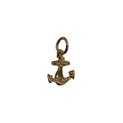 9ct 11x10mm Anchor Symbol of Hope Pendant or Charm