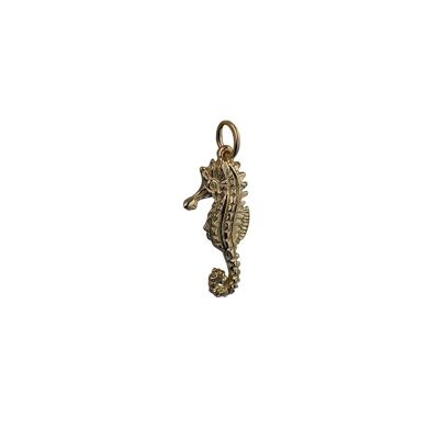 9ct 24x11mm Bermuda Seahorse Pendant or Charm