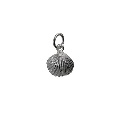 Silver 9x11mm Sea shell Pendant or Charm