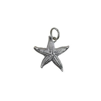 Silver 19x19mm Starfish Pendant or Charm