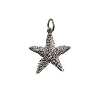 Silver 19x19mm Star Fish Pendant or Charm