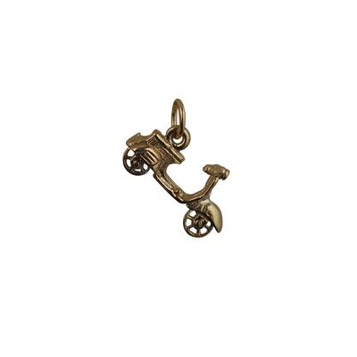 9ct 11x20mm Scooter Pendant or Charm