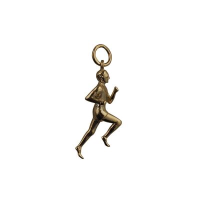 9ct 25x9mm male Runner Pendant or Charm