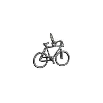 Silver 12x20mm Bicycle Pendant or Charm
