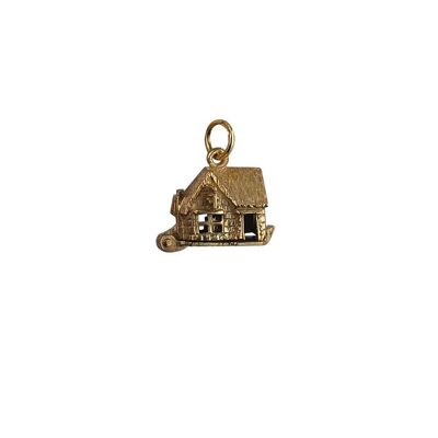 9ct Gold 10x13mm moveable Pub Pendant