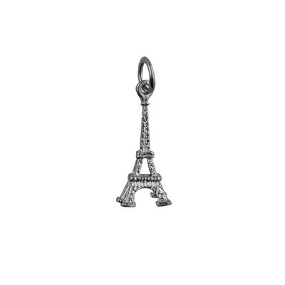 Silver 17x9mm Eiffel Tower Pendant or Charm