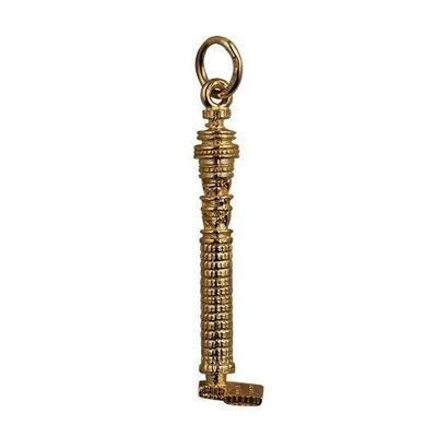 9ct 7x29mm solid GPO Tower Pendant or Charm
