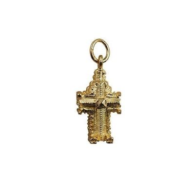 9ct 11x17mm Hollow Westminster Abbey Pendant or Charm