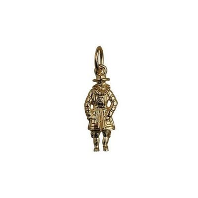9ct 18x8mm Beefeater Pendant or Charm