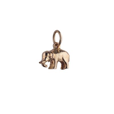 9ct 7x10mm Indian elephant Pendant or Charm