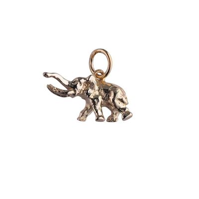 9ct 10x20mm elephant tusker Pendant or Charm