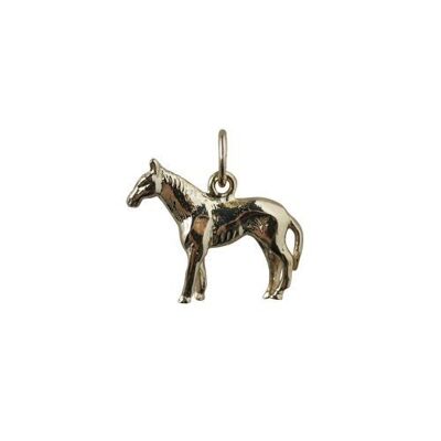9ct 14x19mm standing horse Charm
