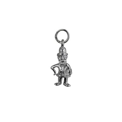 Silver 17x9mm Leprechaun Pendant or Charm