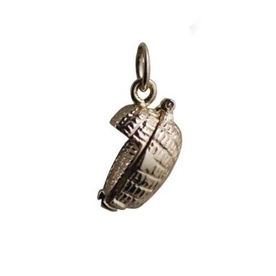 9ct 10x16mm Baby in a basket Charm