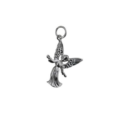 Silver 25x18mm welcoming Guardian Angel Pendant or Charm