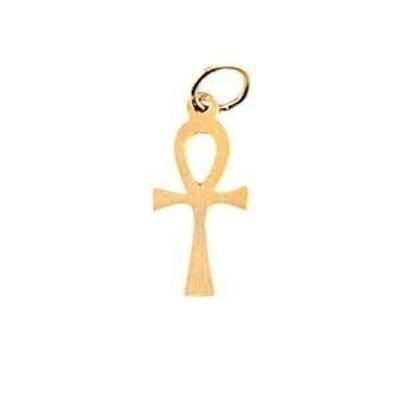 9ct 17x9mm plain Ankh Cross