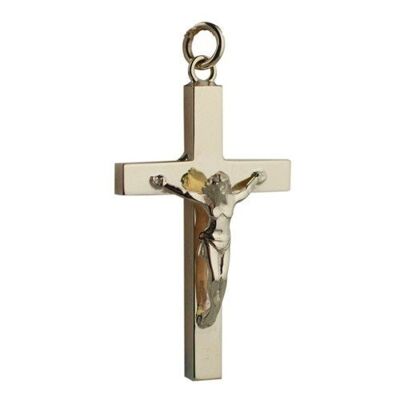 9ct 40x25mm Solid Block Crucifix Cross