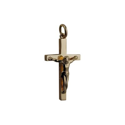 9ct 30x18mm Solid Block Crucifix Cross
