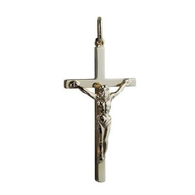 9ct 31x16mm Solid Block Crucifix Cross