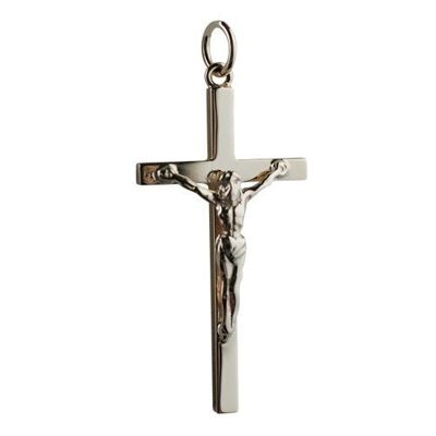 9ct 34x18mm Solid Block Crucifix Cross