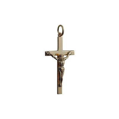 9ct 30x17mm Solid Block Crucifix Cross