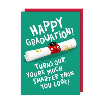 Smarter Than You Look Lot de 6 cartes de graduation 2