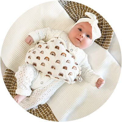 Cuddle Cloud - costilla bebé beige`