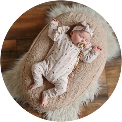 Nursing pillow pouf/cover - tricot salmon