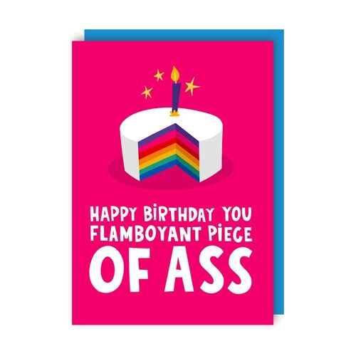 Flamboyant Birthday Cake Card Pack of 6