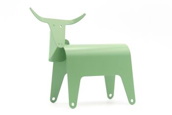 Vaca ; sculpture de vache, taureau en acier 4