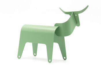 Vaca ; sculpture de vache, taureau en acier 5