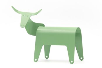 Vaca ; sculpture de vache, taureau en acier 6