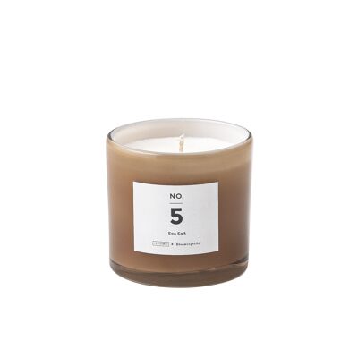 NO. 5 - Sea Salt Scented Candle, Natural wax (200 G. - 50 Hour - D8xH8 cm)