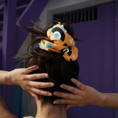 scrunchie Ciclope arancione