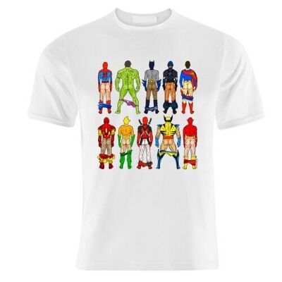 T-SHIRTS, SUPERHERO BUTTS BY NOTSNIW ART