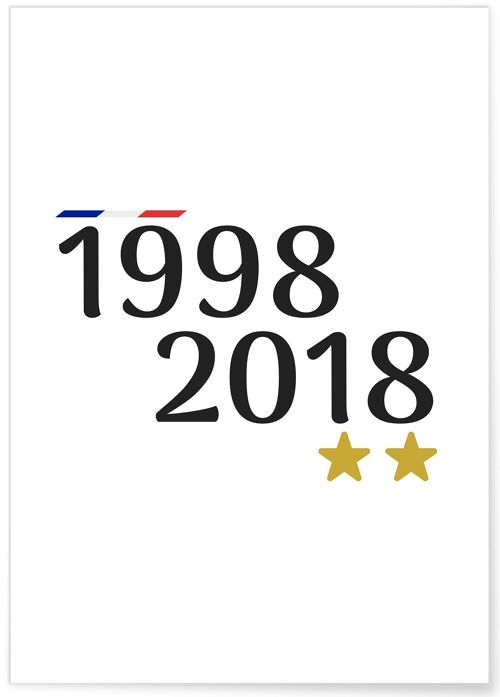 Affiche 1998-2018 - football