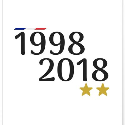 Affiche 1998-2018 - football