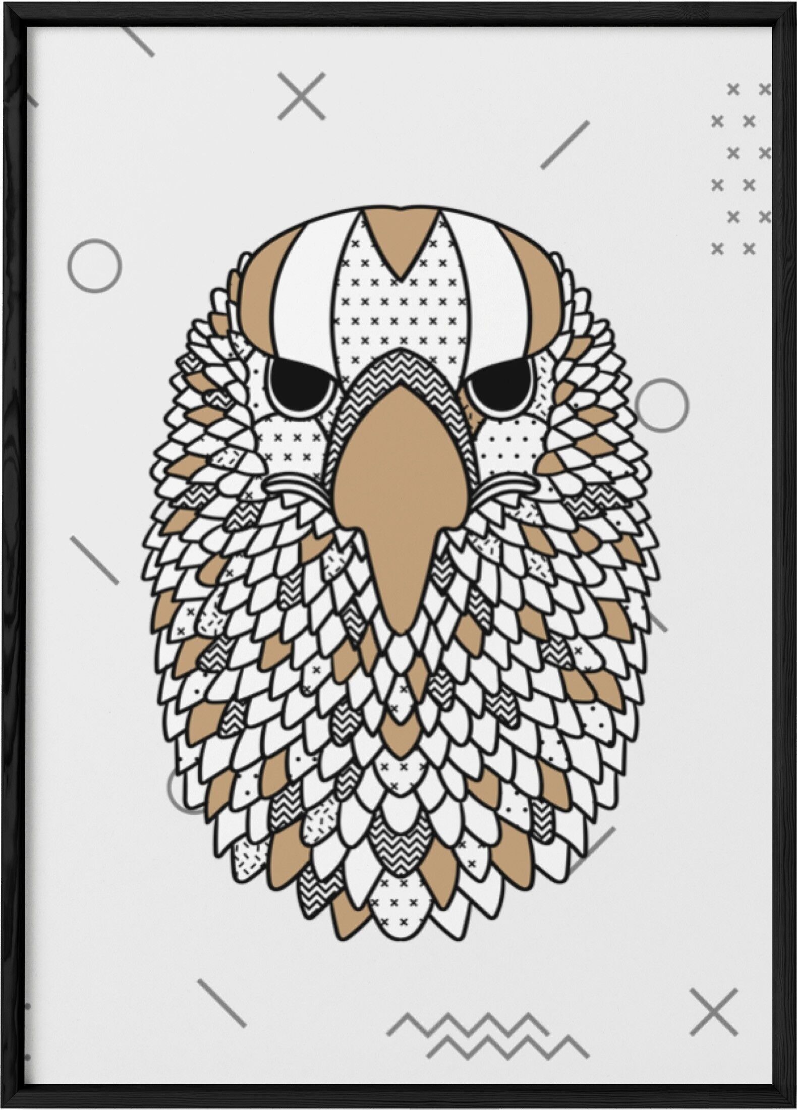 Skandinavisches Adler-Plakat