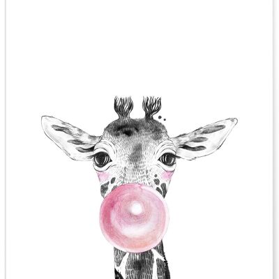 Affiche Bulle de Girafe