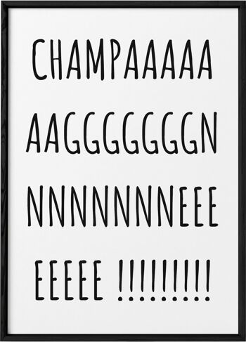 Affiche Champagne - humour 3