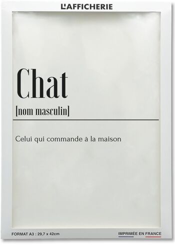 Affiche Définition Chat 2