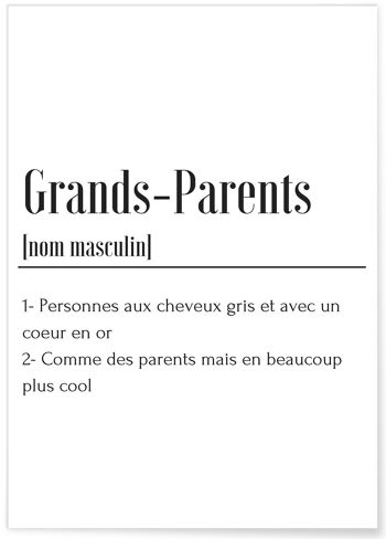 Affiche Définition Grands-Parents 1