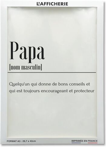 Affiche Définition Papa - famille 2