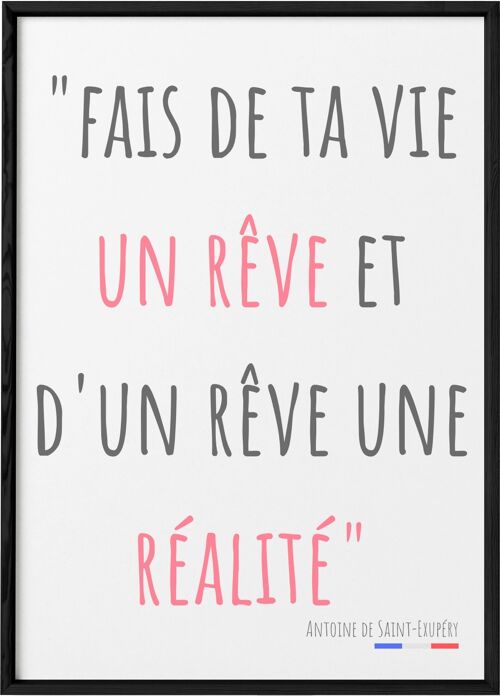 Affiche Fais de ta vie un rêve...