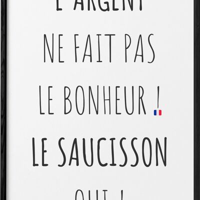 Affiche L'argent ne fait pas le bonheur