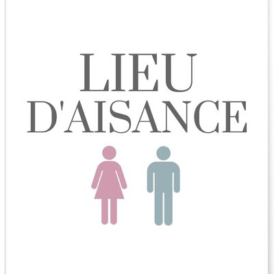 Affiche Lieu d'aisance