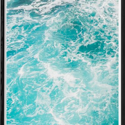 Nature sea and waves poster