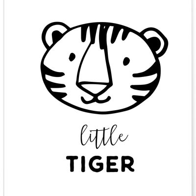 Pequeño cartel de tigre