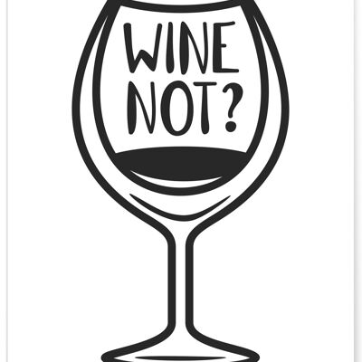 Poster Wine not? - humor